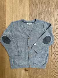 Szary sweterek Newbie dla chłopca 12-18 miesięcy