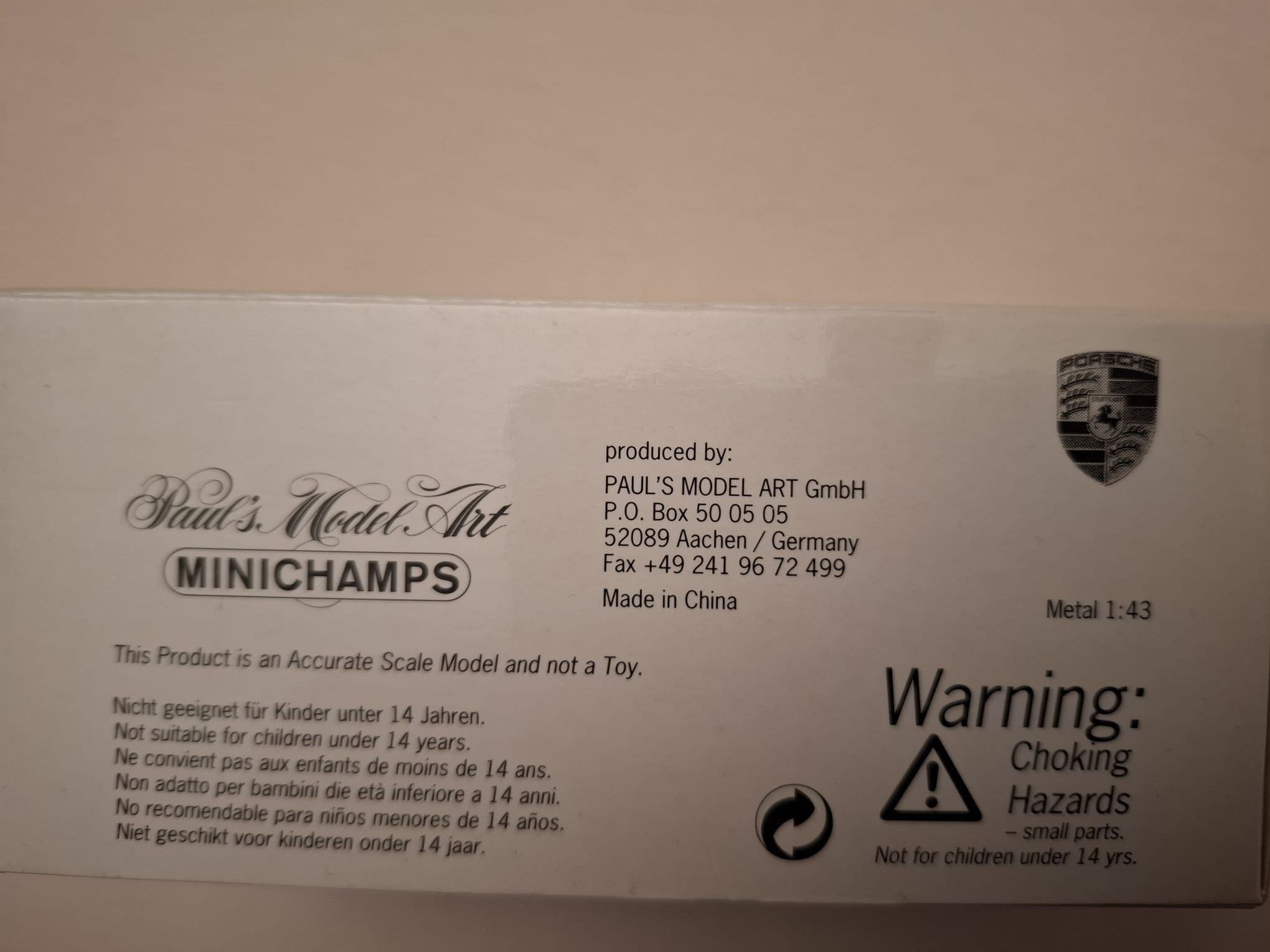 Minichamps 1:43, Porsche 911 Carrera Cabriolet
