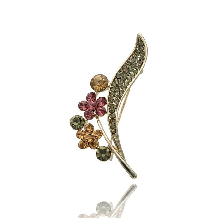 Broszka Yvon w kształcie kwiatka