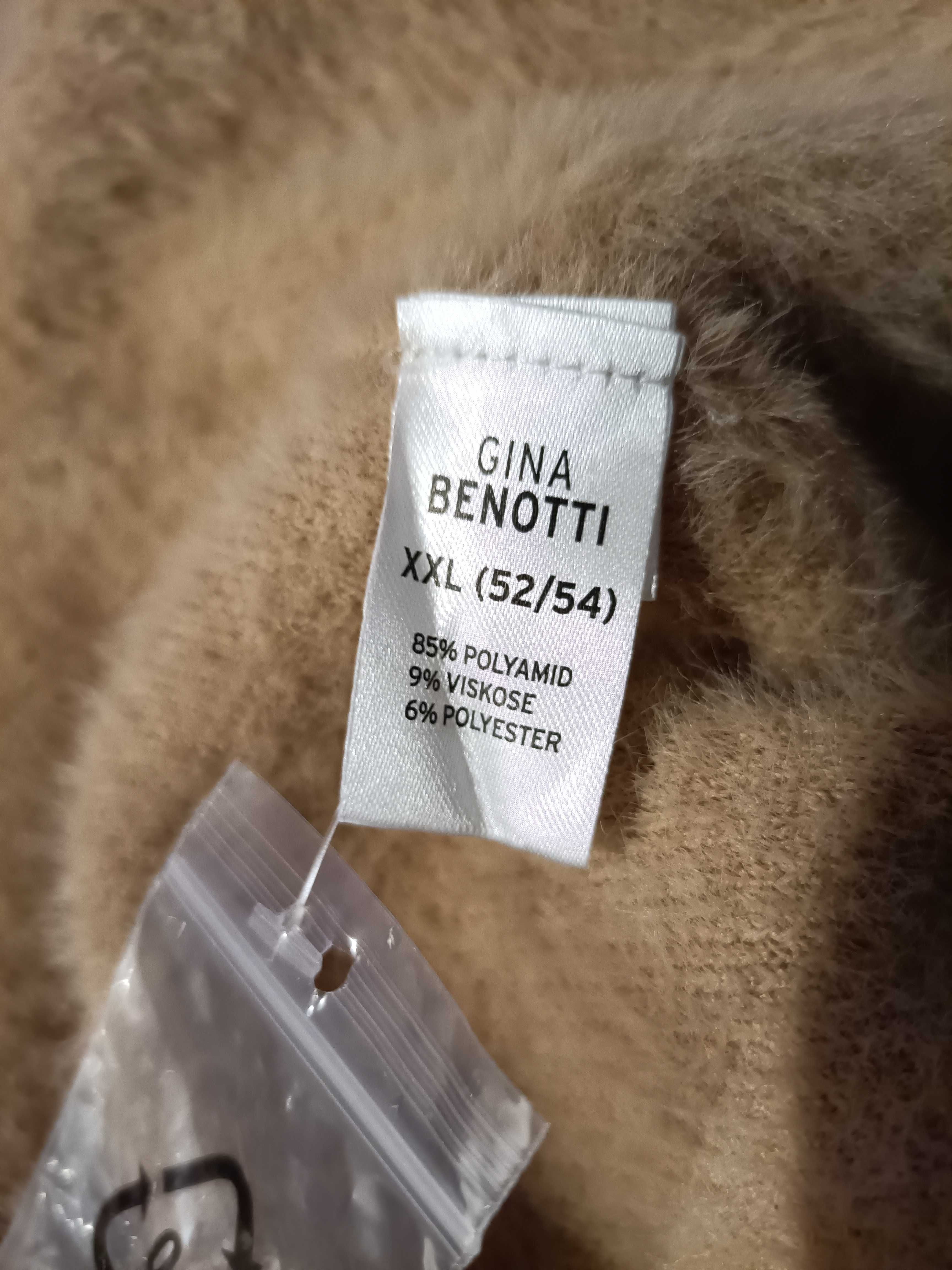 Nowy płaszcz damski alpaka długa 52/54 Gina Benotti