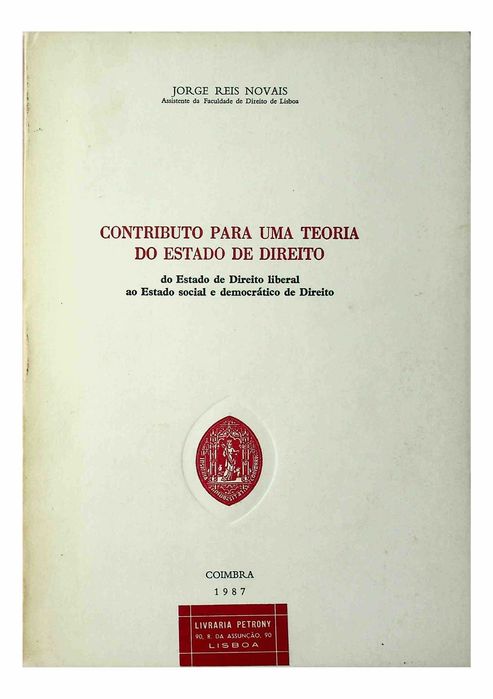 Contributo para uma teoria do Estado de Direito