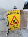 Sinalização de obras