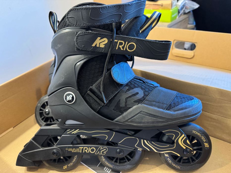 Rolki K2 Trio 110 - miejskie rolki trójkołowe Rozmiar 44