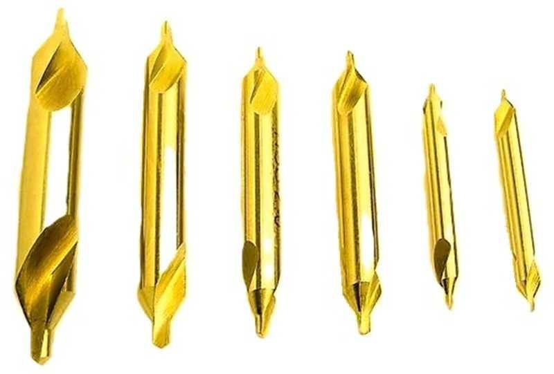 Nawiertaki - nakiełki HSS TiN 1mm - 5mm 6szt kpl