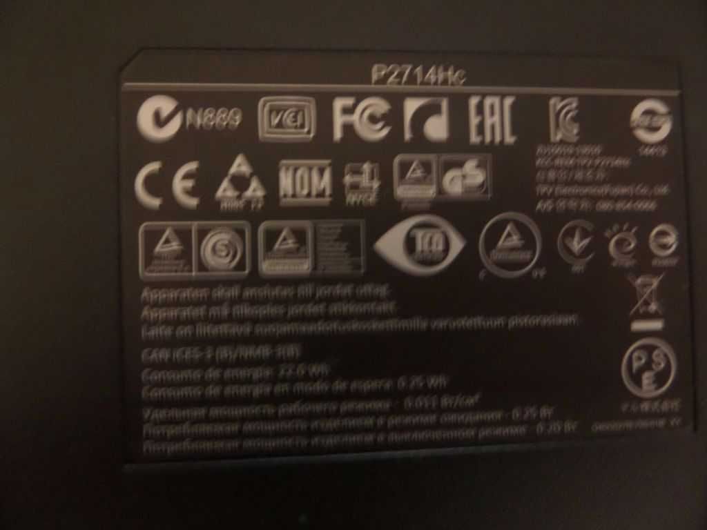Monitor Dell P2714Hc 27 1920 x 1080 IPS Pivot