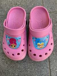 Klapki w typie crocs dziewczęce 30/31