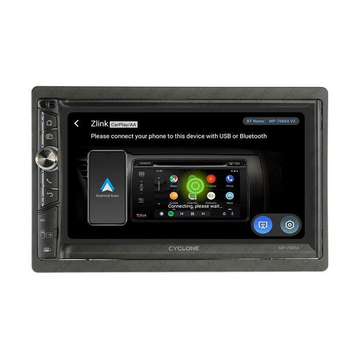 Автомагнитола Cyclone MP-7086A v3 Android 10 2/32 ANDROID AUTO CARPLAY