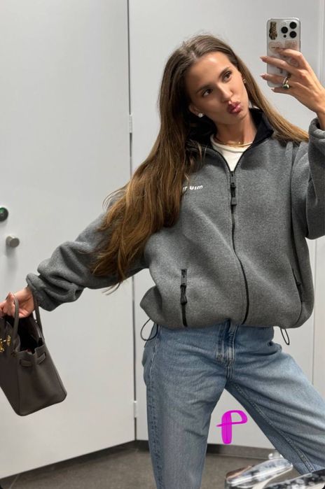 Флісова кофта,фліска худі Miu Miu