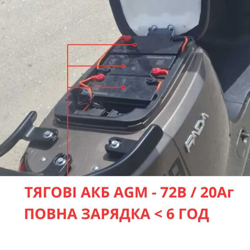 ТОП‼️ Fada N9 1200W - 60 км запас ходу, Електровелосипед