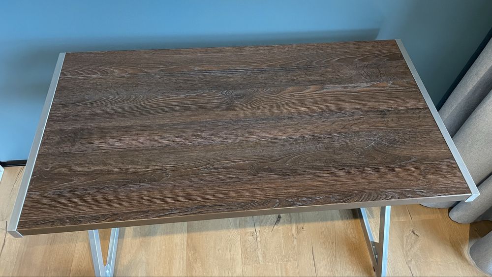 Стіл письмовий | компʼютерний Z-110 110x58 Сріблястий, Горіх