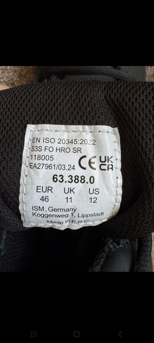 Buty robocze puma róż.46