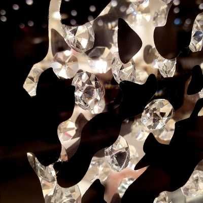 Lustrzany obraz z kryształkami Glamour Róża 80 drzewko szczęścia puma