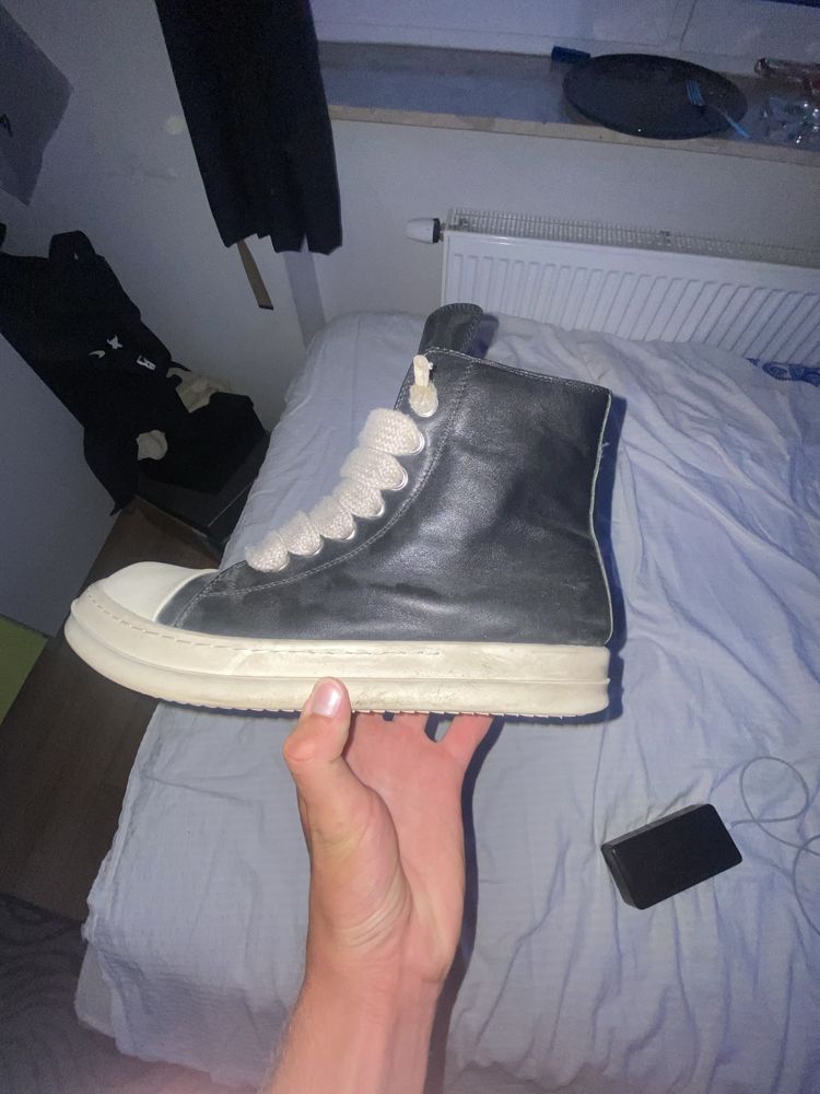 rick owens jumbo leather ramones