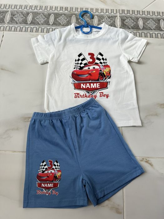 Комплект сімейний, тематичний, Cars, тачки, Макквін, дорослі/дитячий 3