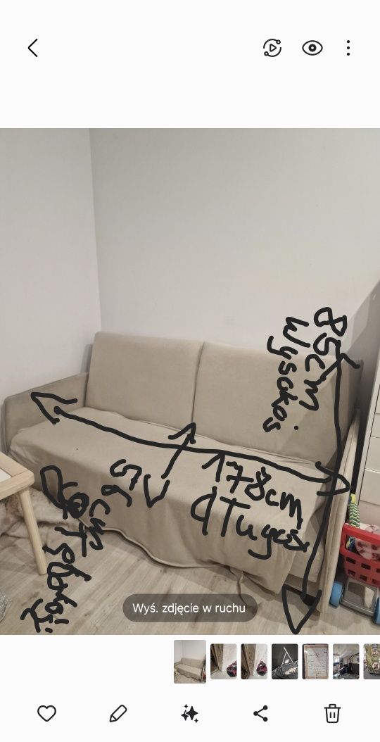 Sofa mini z funkcja spania