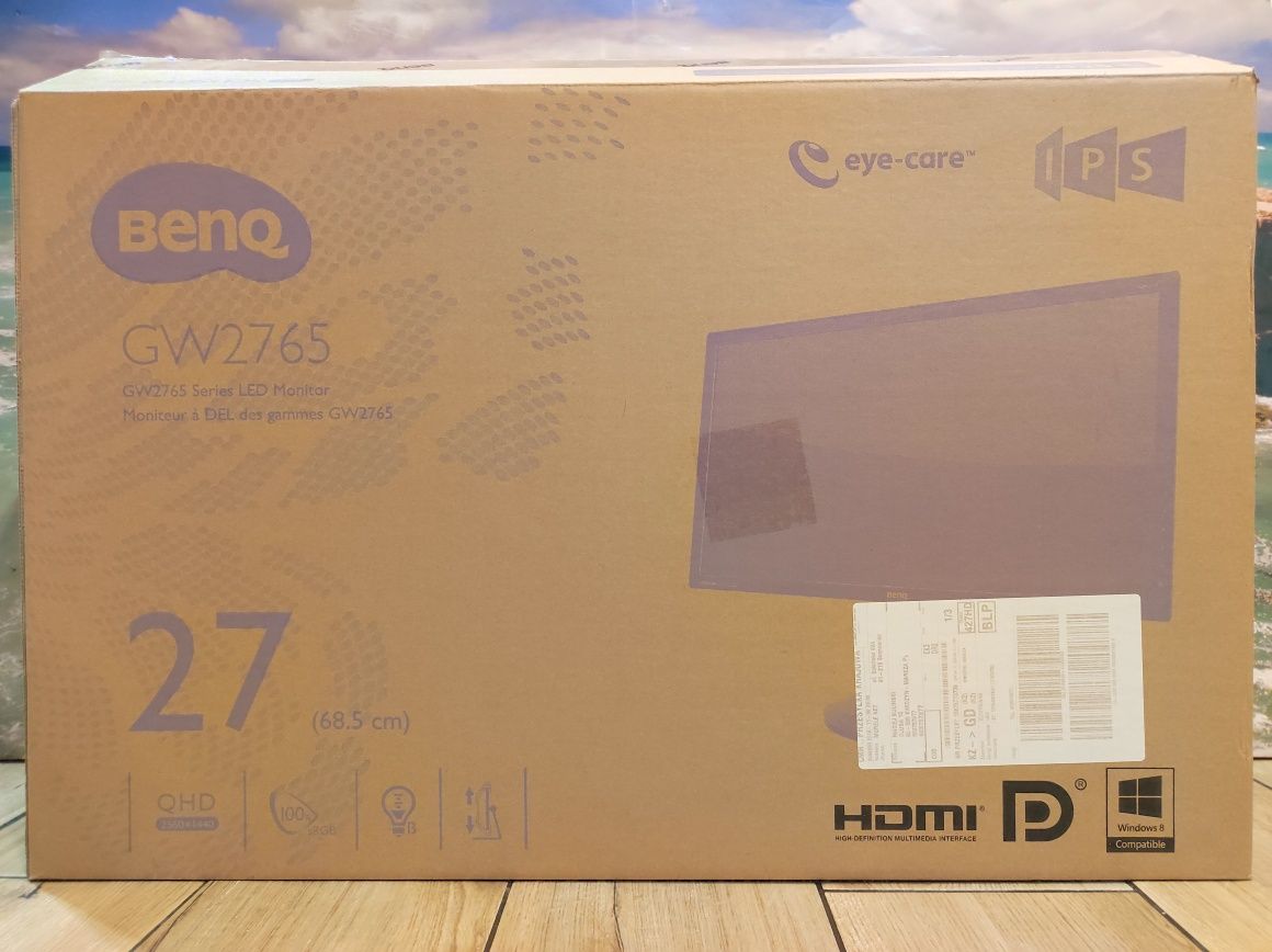Monitor BenQ GW2765HE | 2560x1440px | Pivot | IPS | 60 Hz