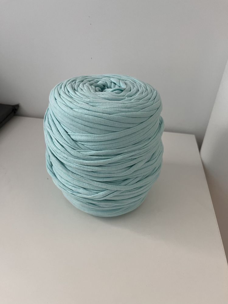 T-shirt Yarn Cotton Spaghetti / blada mięta