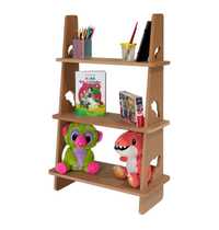 Estante Montessori /Biblioteca infantil Carro Mdf Natur