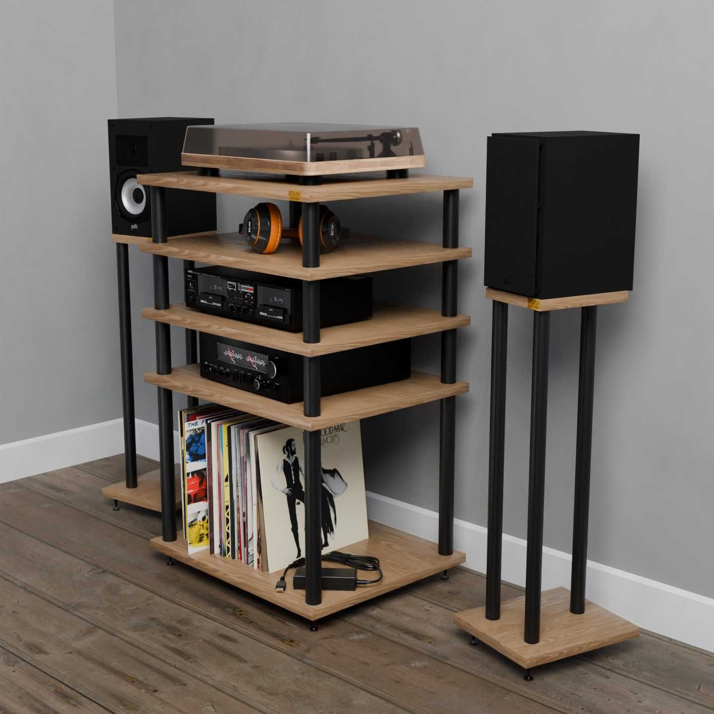 Regał hi-fi stojaki audio głośnikowe pod kolumny