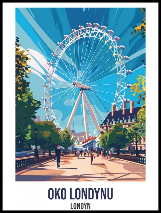 Plakat 60x80cm Oko Londynu