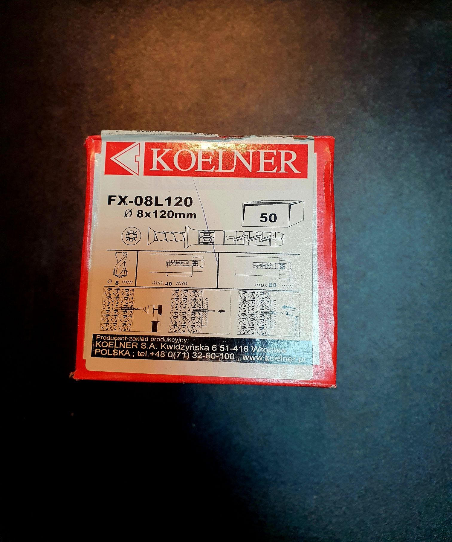 Kołek rozporowy wbijany FX-08L120 Koelner