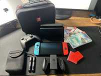 Nintendo OLED + gry, pad switch pro