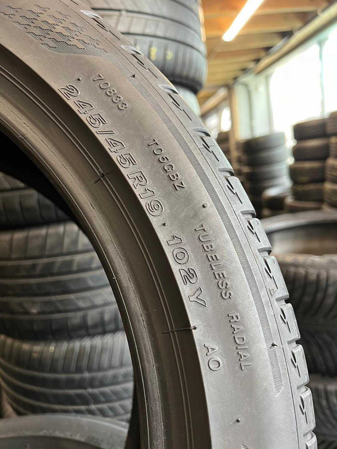 Шини Літні 245х45хR19 Bridgestone Turanza T005 4шт 90%Протектор 2020р