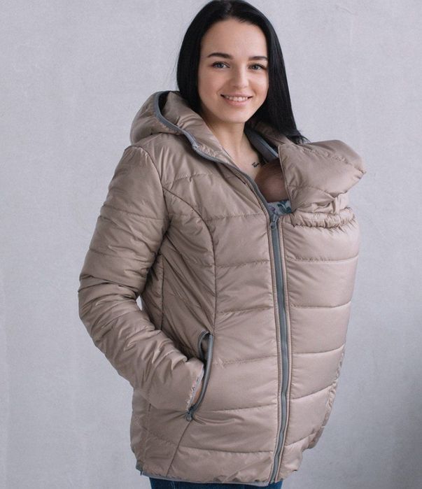 Love and Carry-слінгокуртка для вагітної та годуючоі трансформер бежев