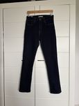 Granatowe długie spodnie jeansy Levi’s 724 high rise straight W30 L32