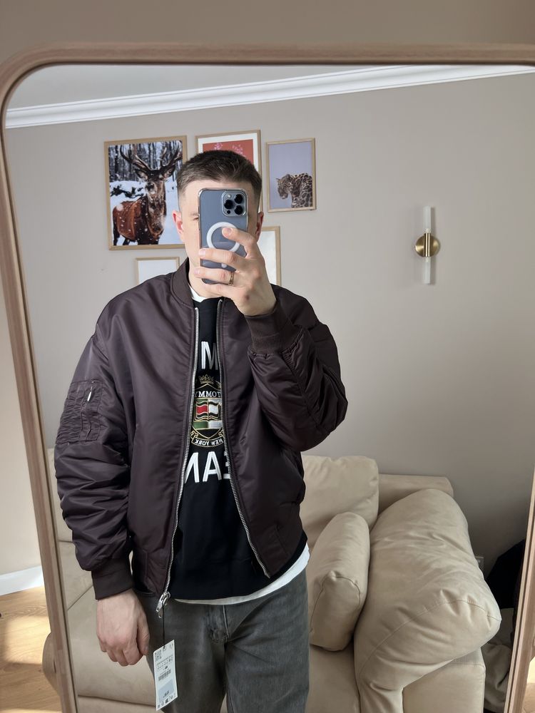 Чоловічий  Бомбер ZARA!