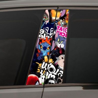 Наліпка на дверну стійку | наліпка на авто | наліпка на діері