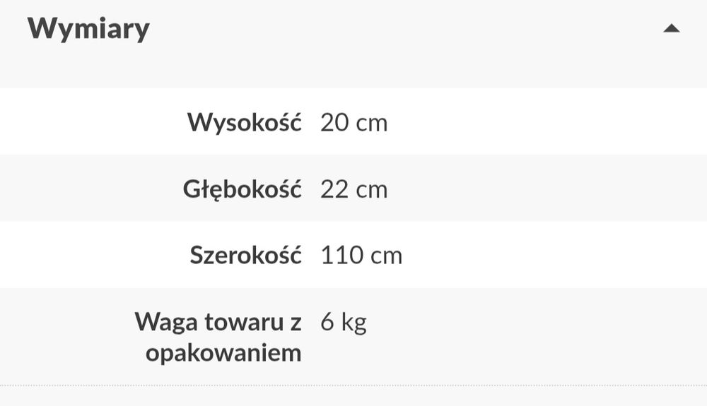 Półka z serii mia