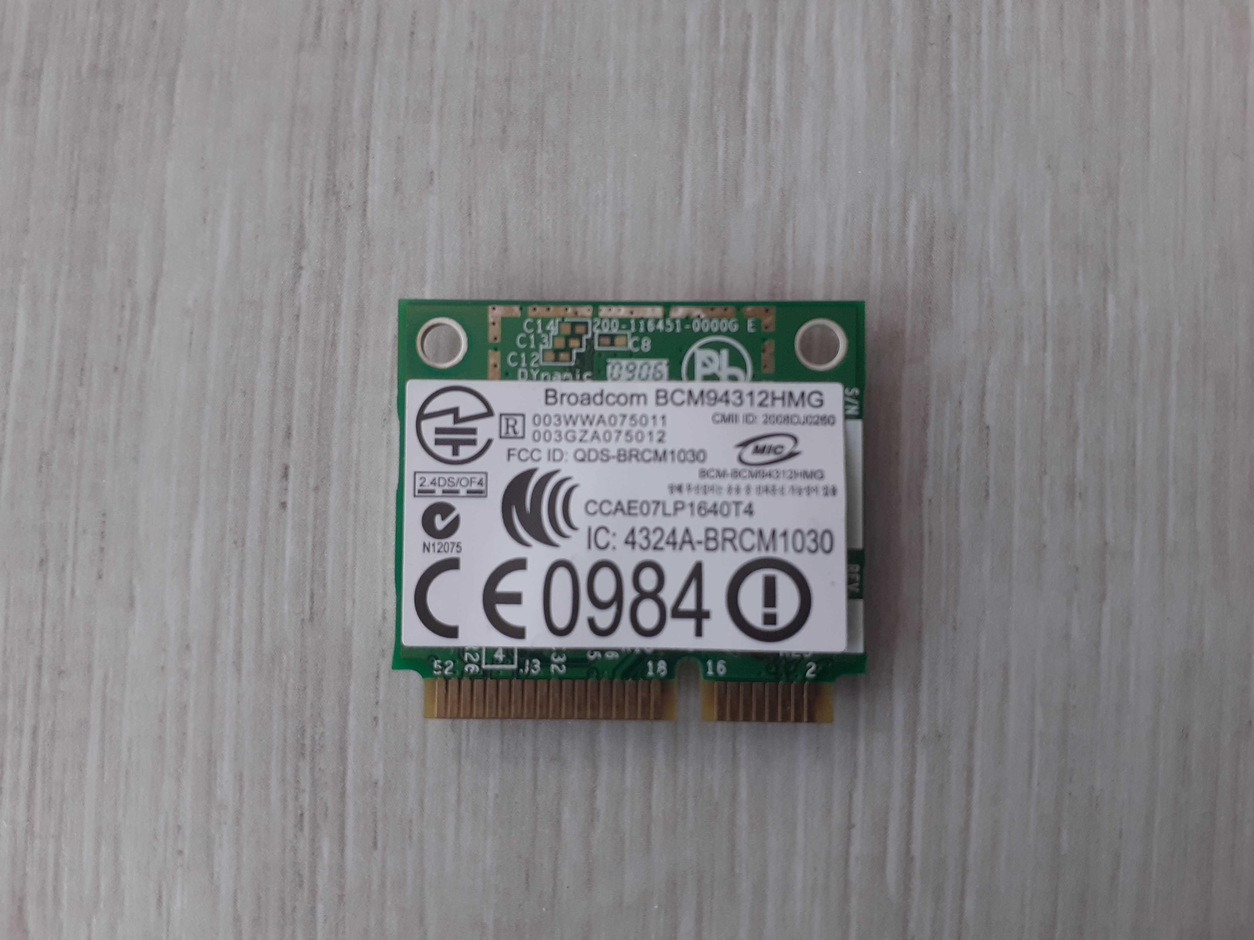 Dell Studio 1555 karta Wi-Fi Broadcom BCM94312HMG 802.11 b/g DW 1397