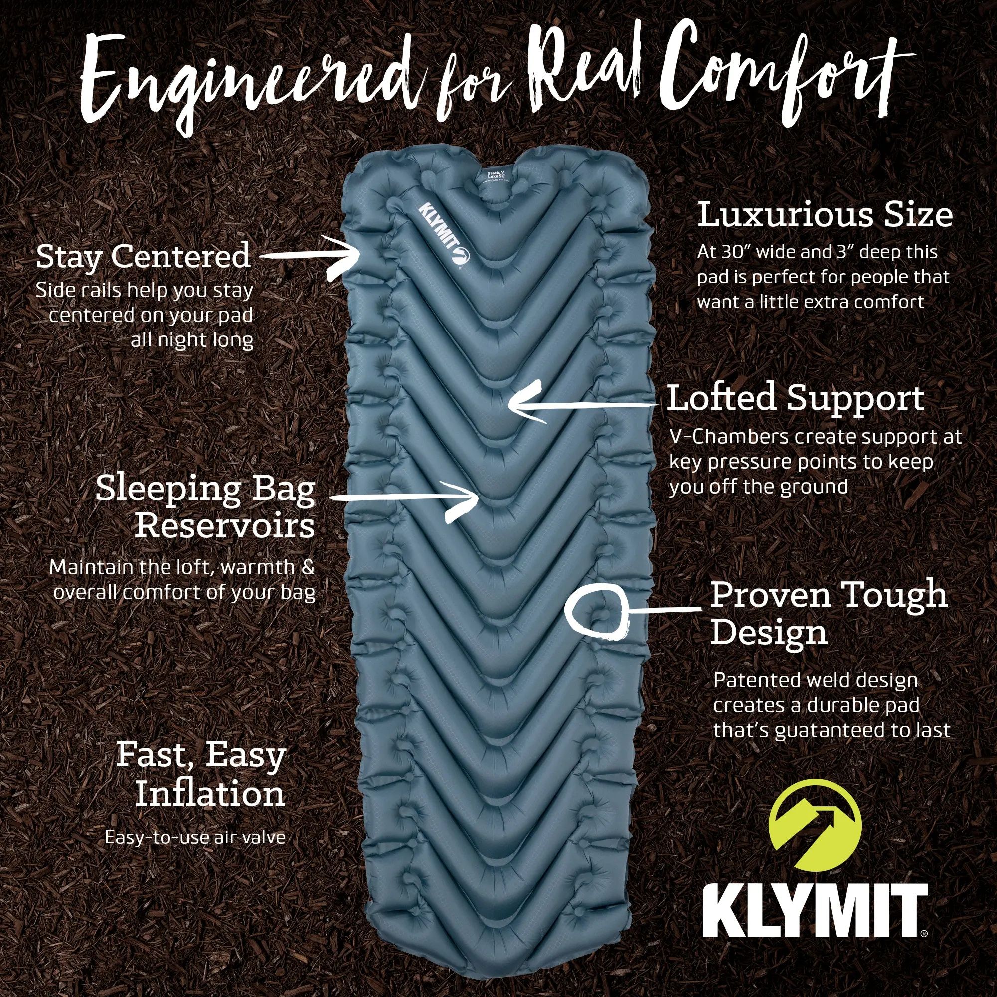Надувний килимок Klymit Static V Luxe SL