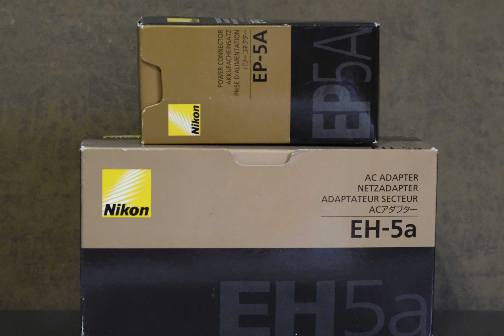 NIKON EP-5A power connector + NIKON EH-5A ac adapter netzadapter