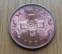 1 cent 1977 r. Malta