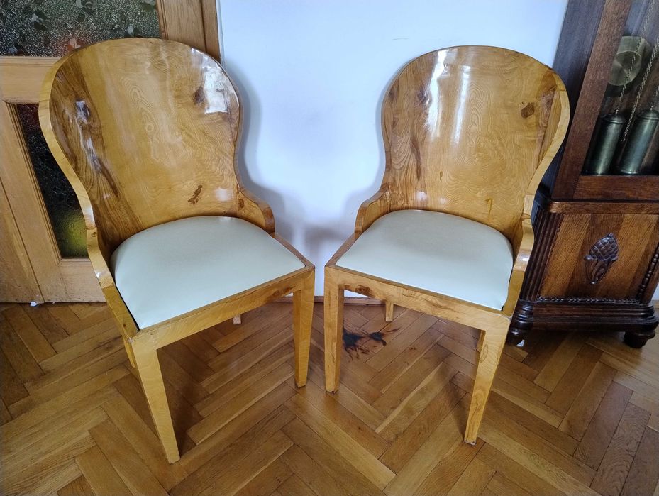 Komplet starych krzeseł // 6 sztuk // Art Deco // Karzesła // Czeczot