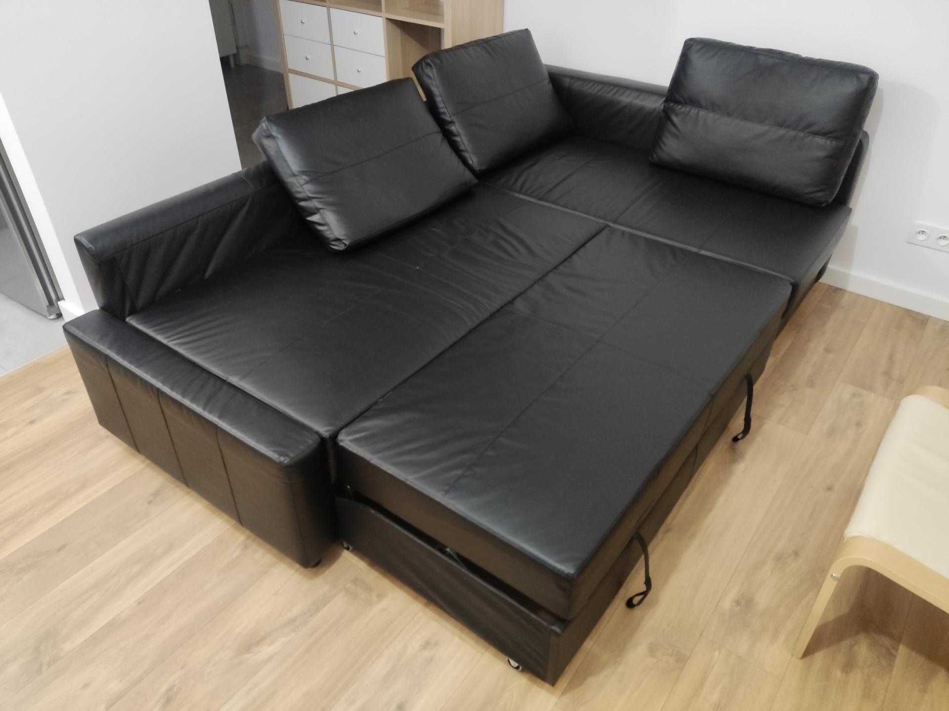 Narożnik z funkcją spania FRIHETEN, eko skóra, Ikea, lewo i prawo str.