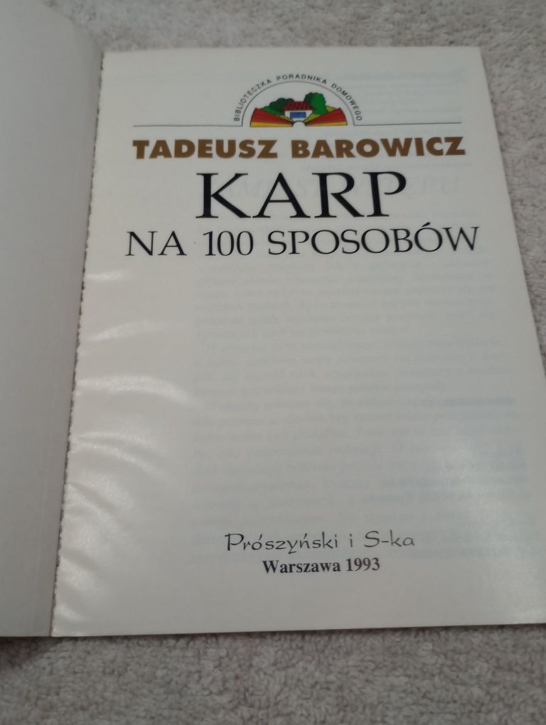 Karp na 100 sposobów. Tadeusz Barowicz