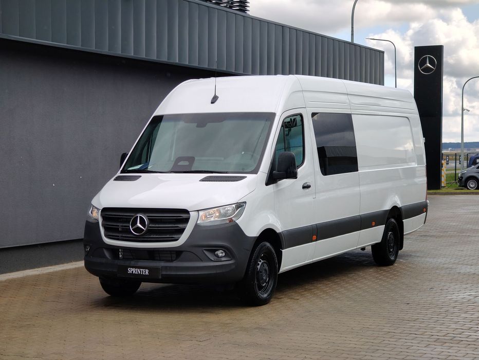 Mercedes-Benz Sprinter 317 CDI Furgon Ekstra długi 4325+mm Brygadówka  Sprinter 317 CDI Furgon 4325+mm L4H2_Brygadowy 7 osób_MBUX10_9G Tronic
