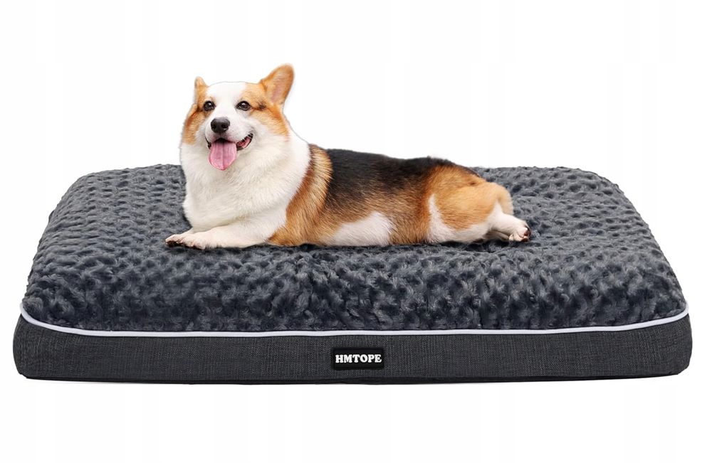 Hmtope Ortopedyczne Legowisko Dla Psa Szare 90X59 Cm