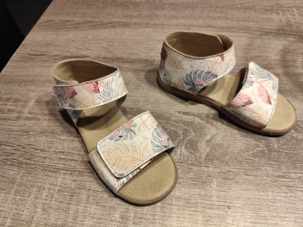 Sandały slippers family 27 flamingi