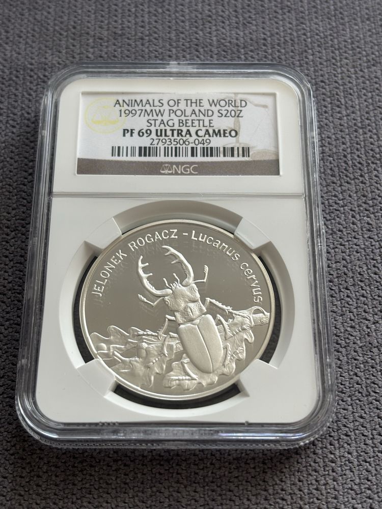 Jelonek Rogacz 20 zl z 1997 roku Pf69 Ultra cameo