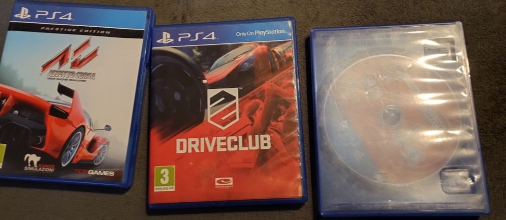 Asseto Corsa + Driver club + f1 2020 ps4
