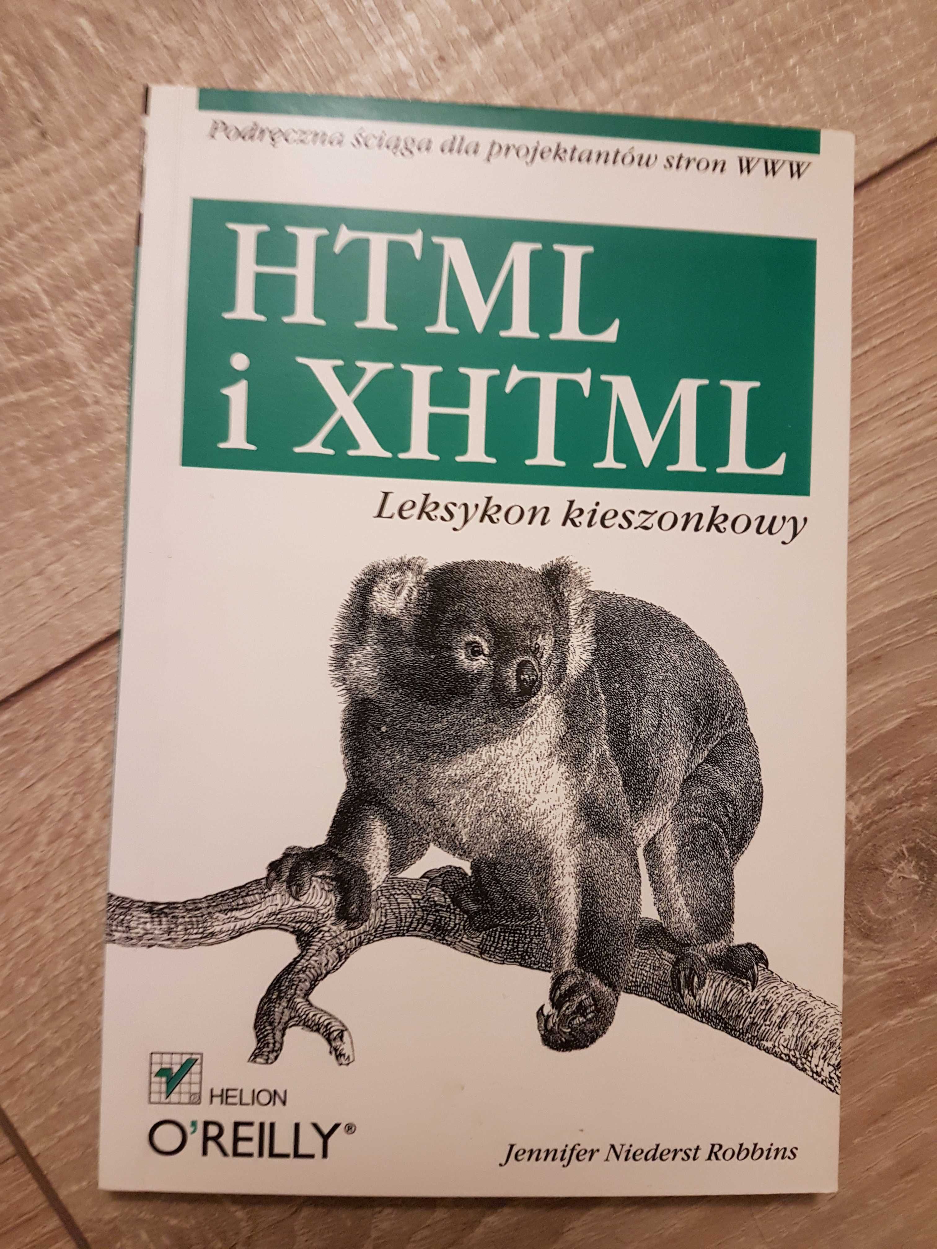 HTML i XHTML Leksykon kieszonkowy książka programowanie informatyka