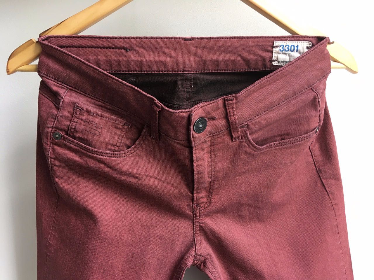 G-STAR RAW 3301 spodnie jak jeansy W29 L32 BDB-