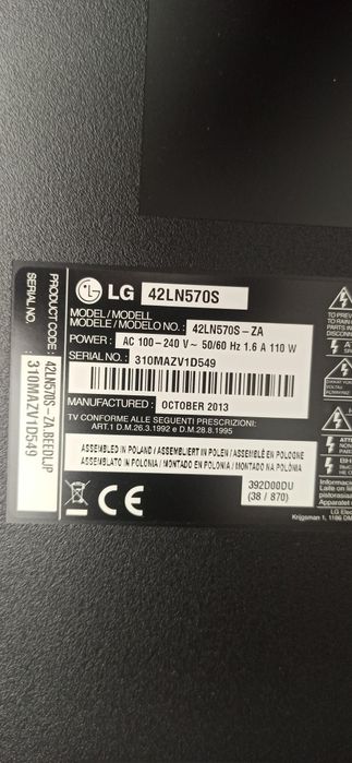 Telewizor pilot karta sieciowa