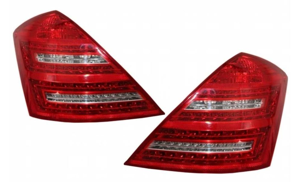 Zderzak przód i tył, lampy, progi, k. wydechu MERCEDES S W221 AMG Long