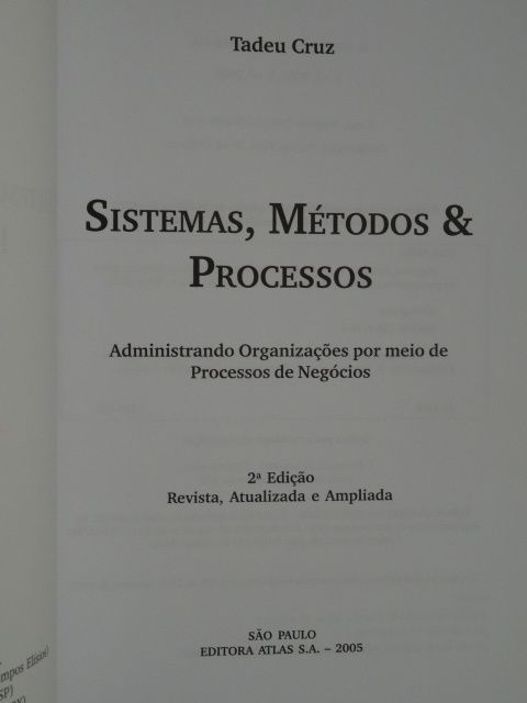 Sistemas, Métodos e Processos de Tadeu Cruz