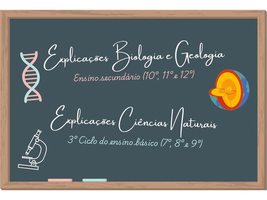 Explicações Biologia e Geologia/Ciências Naturais